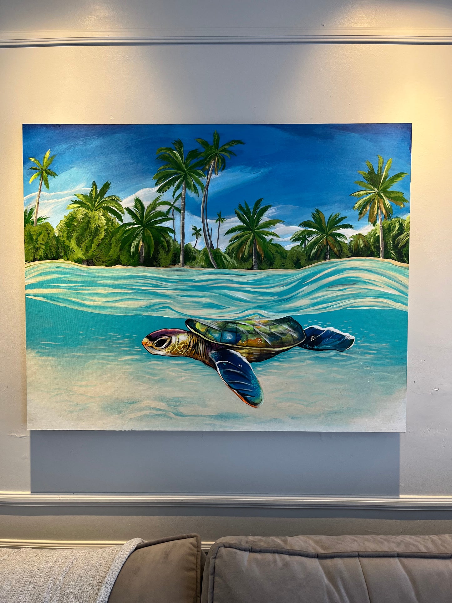 Pintura Quadro Tartaruga | 100x80